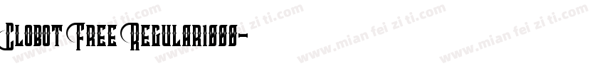 Clobot Free Regular1000字体转换